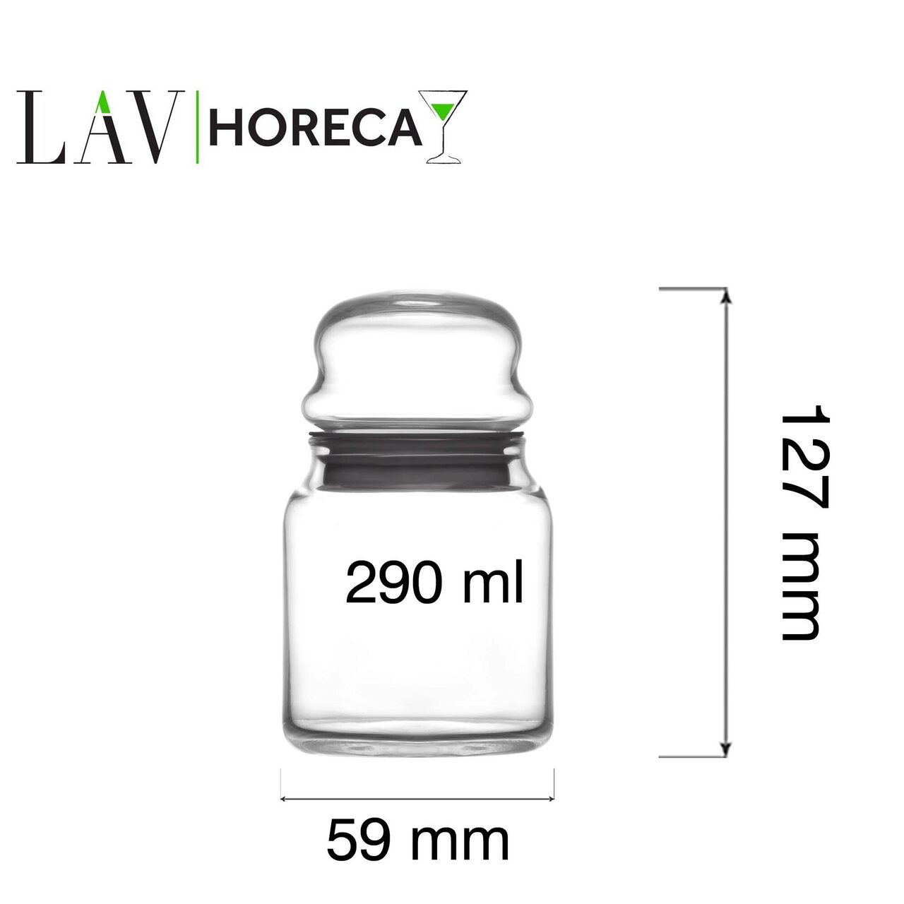 Borcan Phuket 290ml cu capac, LAV - Image 9