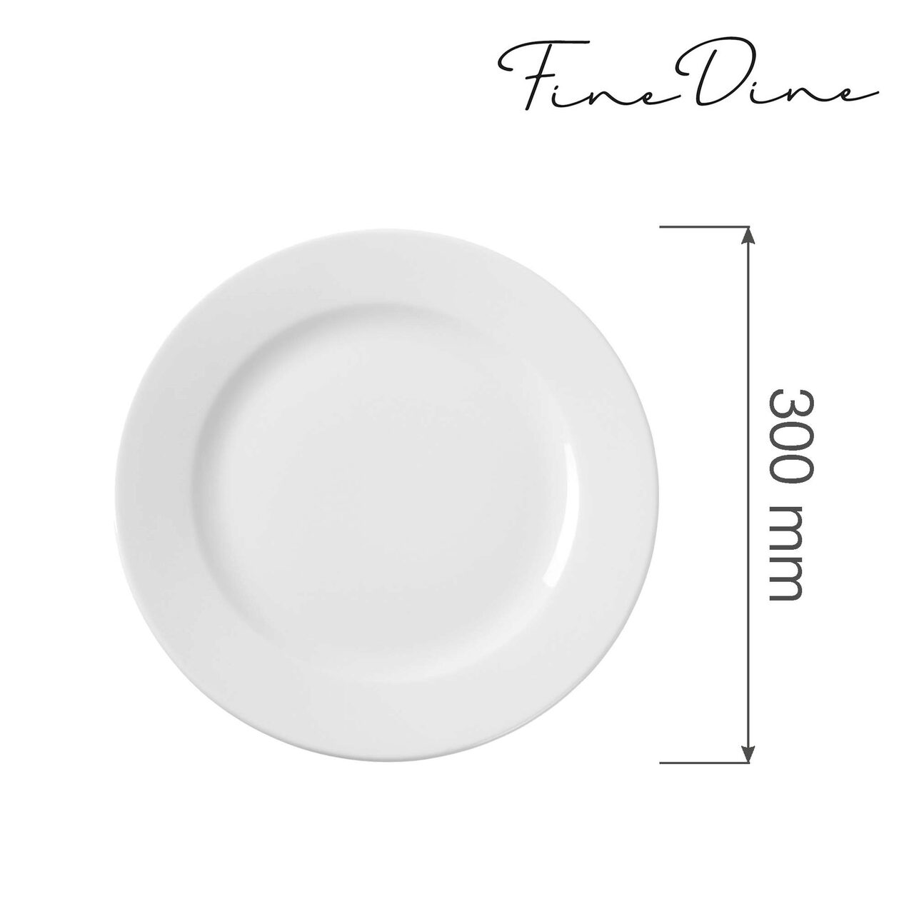 Farfurie intinsa Bianco 300 mm Fine Dine - Image 4