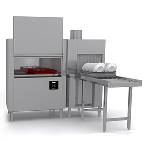 Apach Rack Type Dishwasher Arc100 (T101) Dozer+Cw+Corner Dryer Right Exit