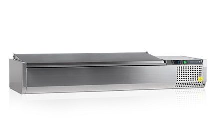 Ss Refrigerated Table Display With Ss Cover Tefcold Vk38-160 S/S Lid