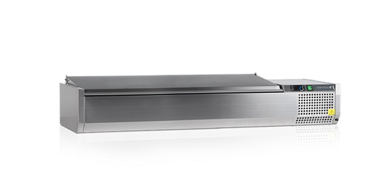 Ss Refrigerated Table Display With Ss Cover Tefcold Vk38-160 S/S Lid