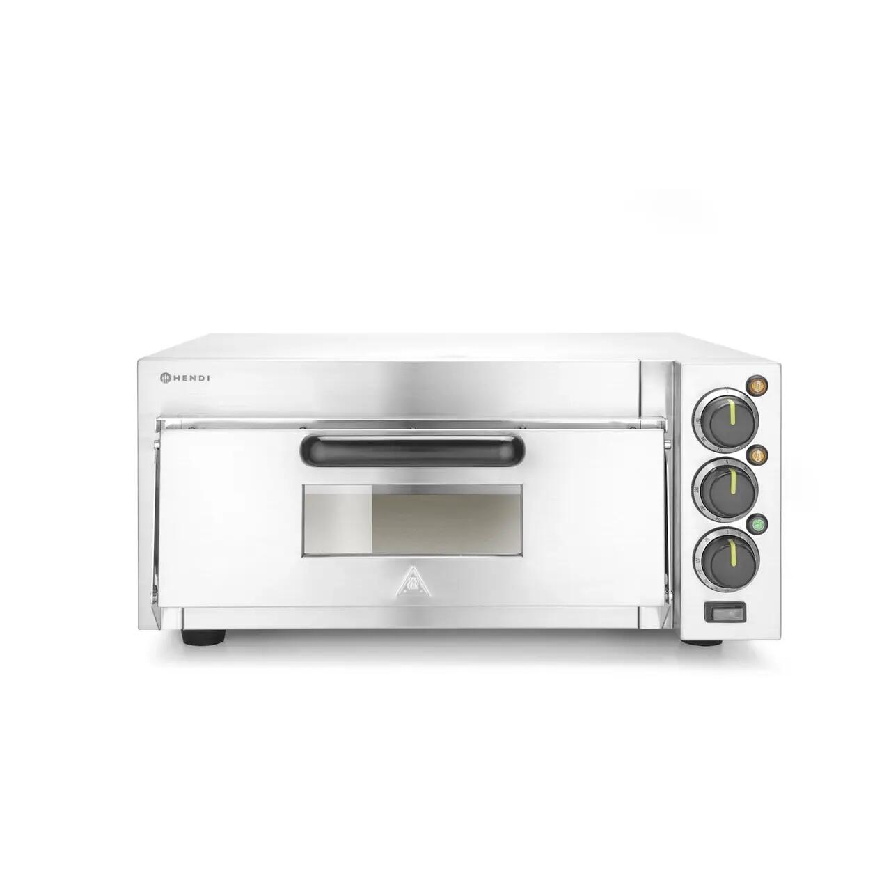 Cuptor pizza electric, 1 camera,Hendi 2000w, 230v, dimensiune camera:410x420x(h)120mm,580x560x(H)275mm - Image 2
