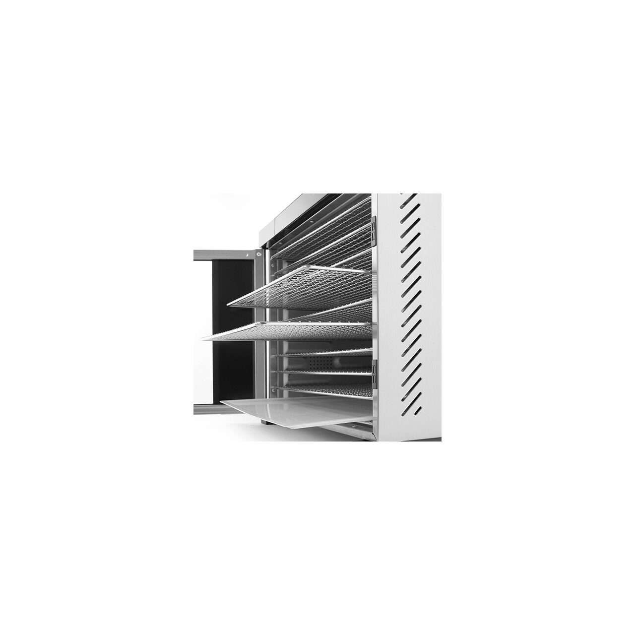 Deshidrator alimente Hendi Profi Line, 550 W, 6 tavi inox, temperatura reglabila 35-75 C, Gri, timer, panou de control digital - Image 7