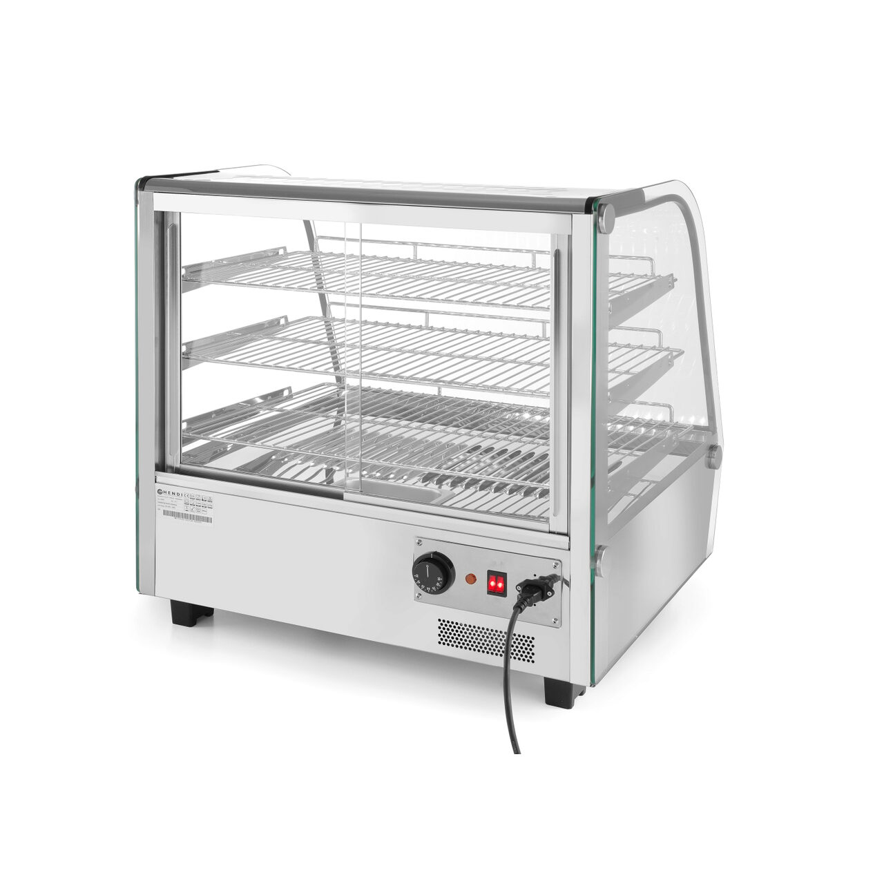 Vitrina calda cu 3 nivele, 160 lt, interval temperatura 30-90 gr C, 1500W, ARKTIC by Hendi, 857x568x(H)686 mm - Image 2