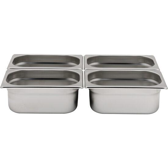 Tava Hendi Gastronorm GN 1/4 200 mm 5.5 lt - gama Profi Line, otel inoxidabil - Image 2