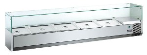 Refrigerated Topping Showcase Hurakan Hkn-Vrx1500/380