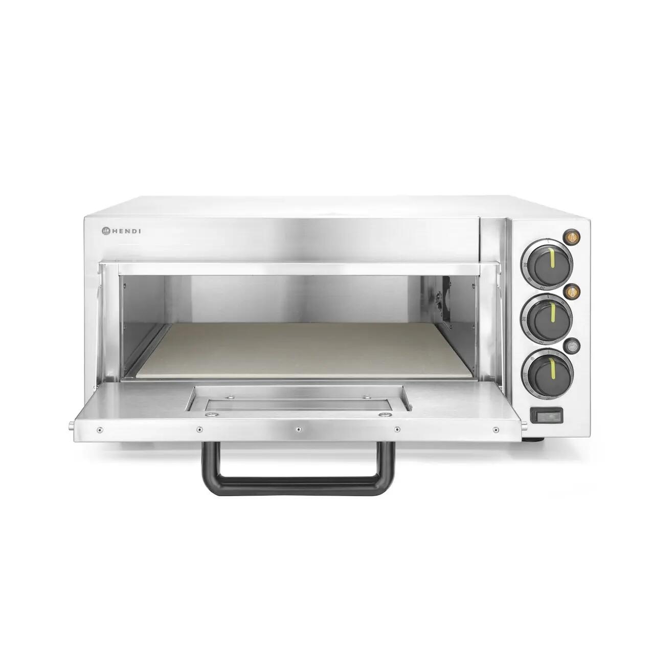 Cuptor pizza electric, 1 camera,Hendi 2000w, 230v, dimensiune camera:410x420x(h)120mm,580x560x(H)275mm - Image 3