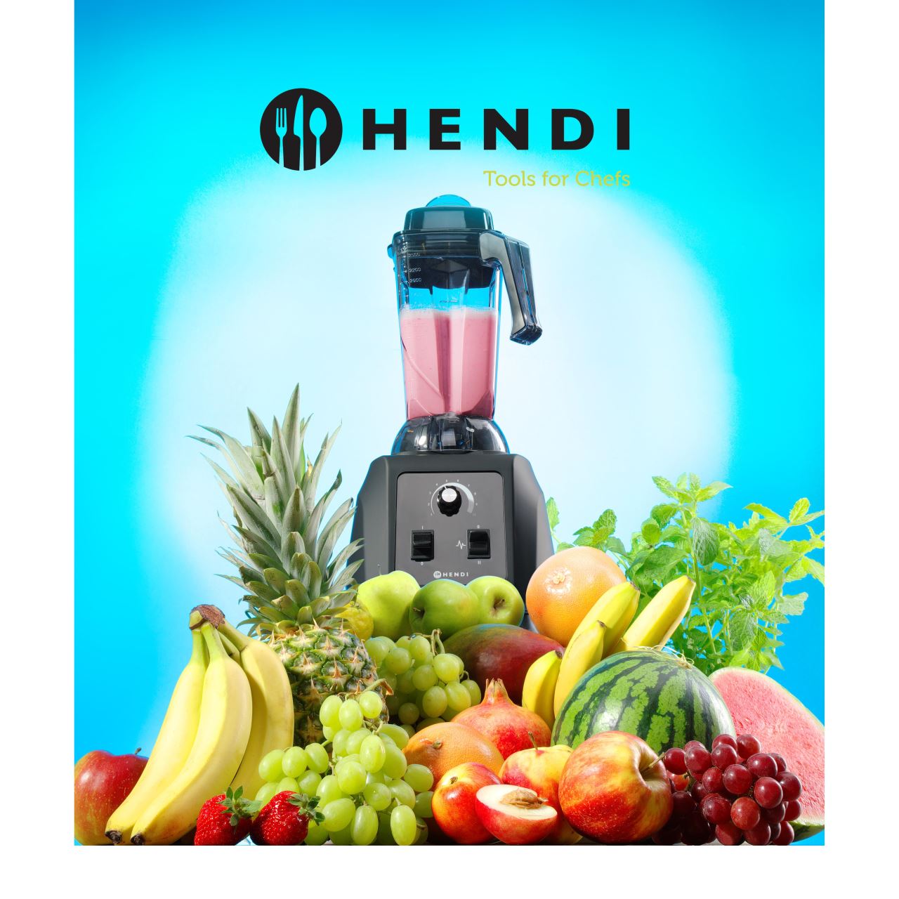 Blender profesional 1500 W, cana policarbonat 2.5 lt, Hendi, 14000-25000 rpm - Image 9