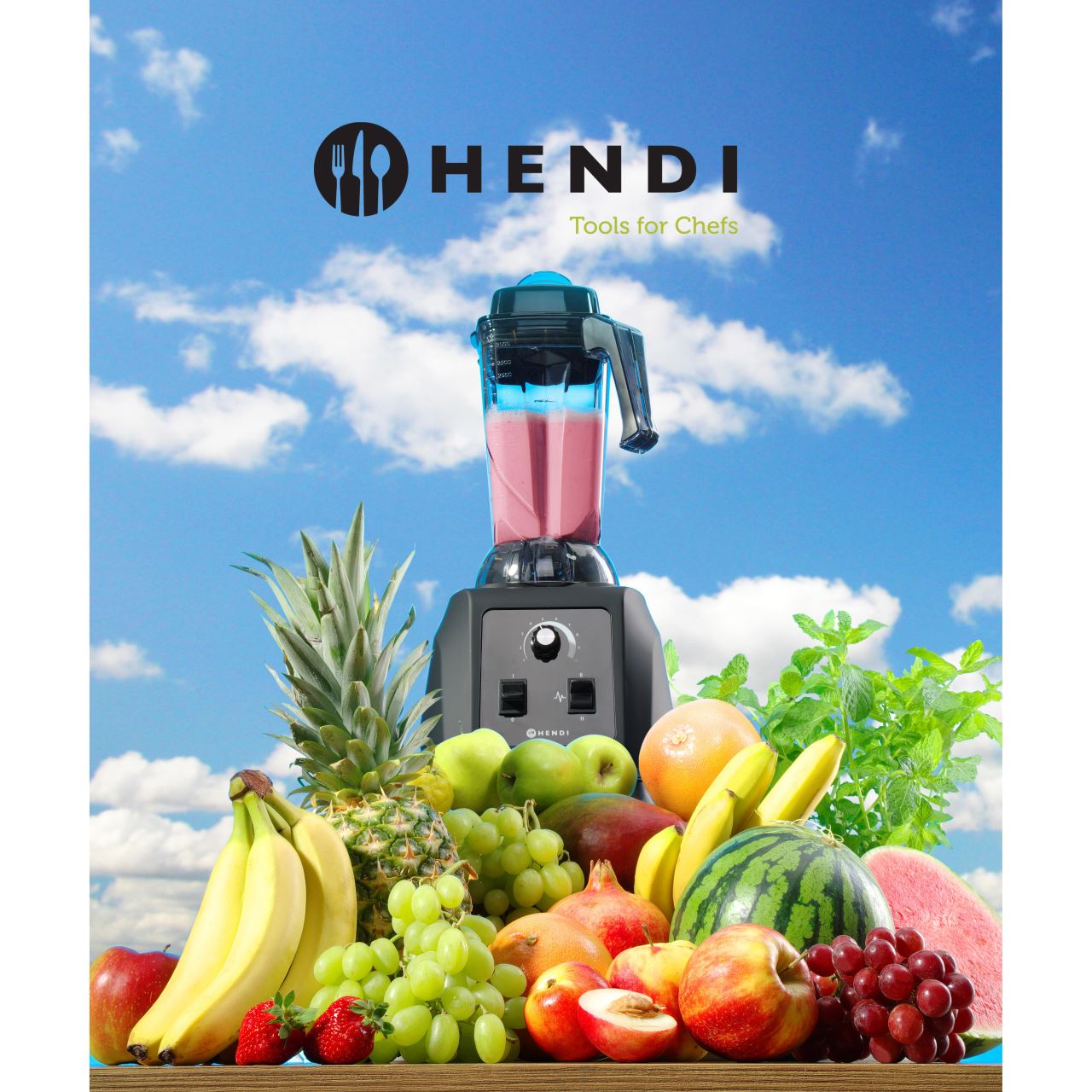 Blender profesional 1500 W, cana policarbonat 2.5 lt, Hendi, 14000-25000 rpm - Image 8
