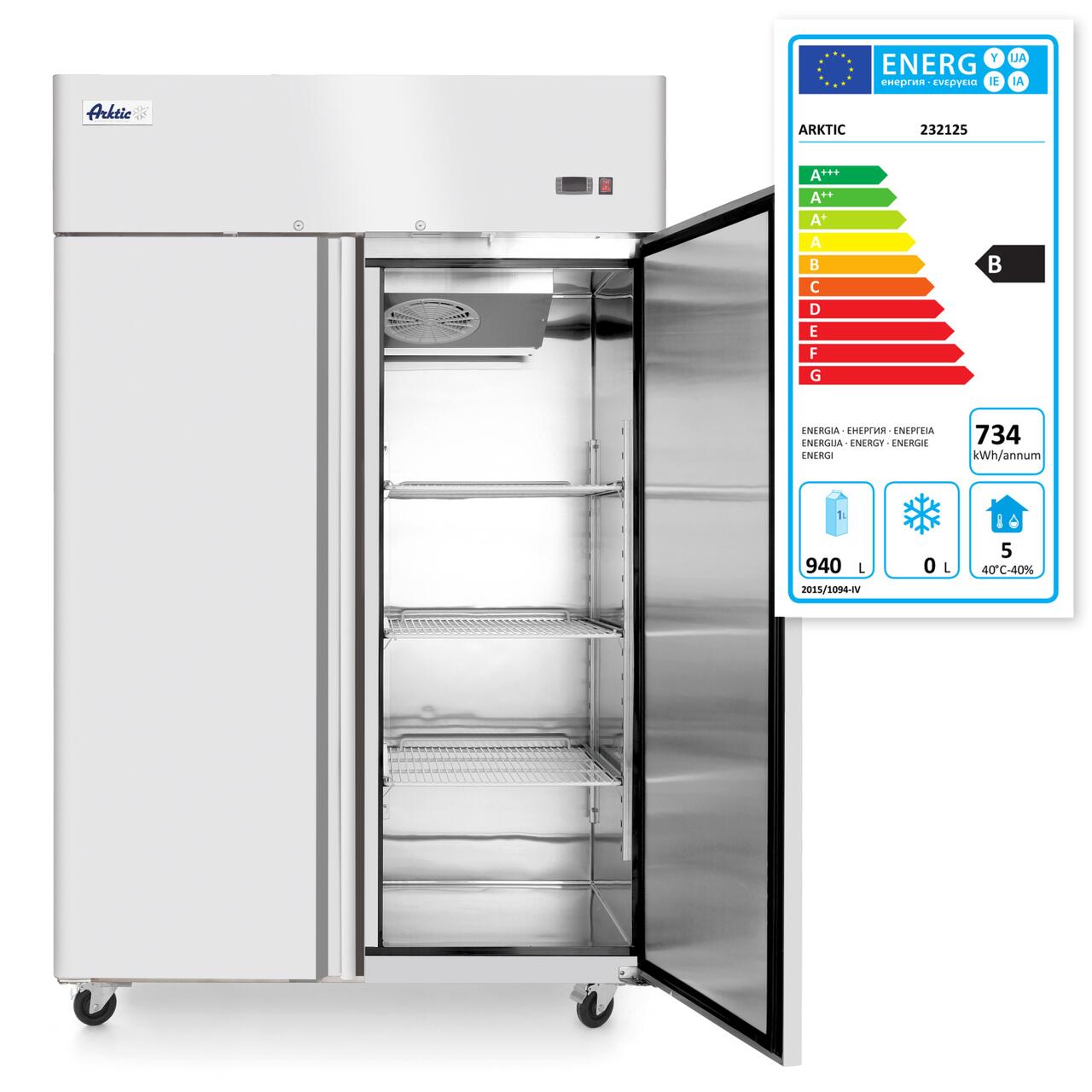 Frigider cu doua usi Profi Line 1300 L,Hendi, 1314x805x(H)2065 mm, 230v - Image 4