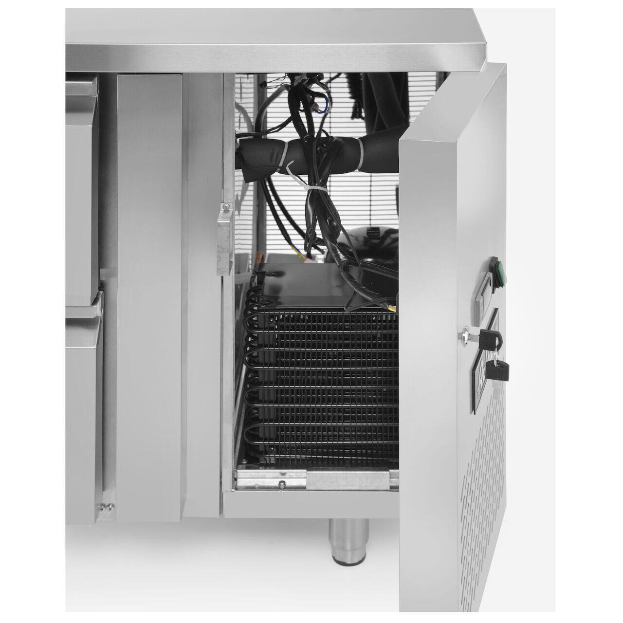 Masa frigorifica cu 4 sertare si unitate laterala, Arktic, Profi Line, 230V/250W, 1360x700x(H)858mm - Image 7