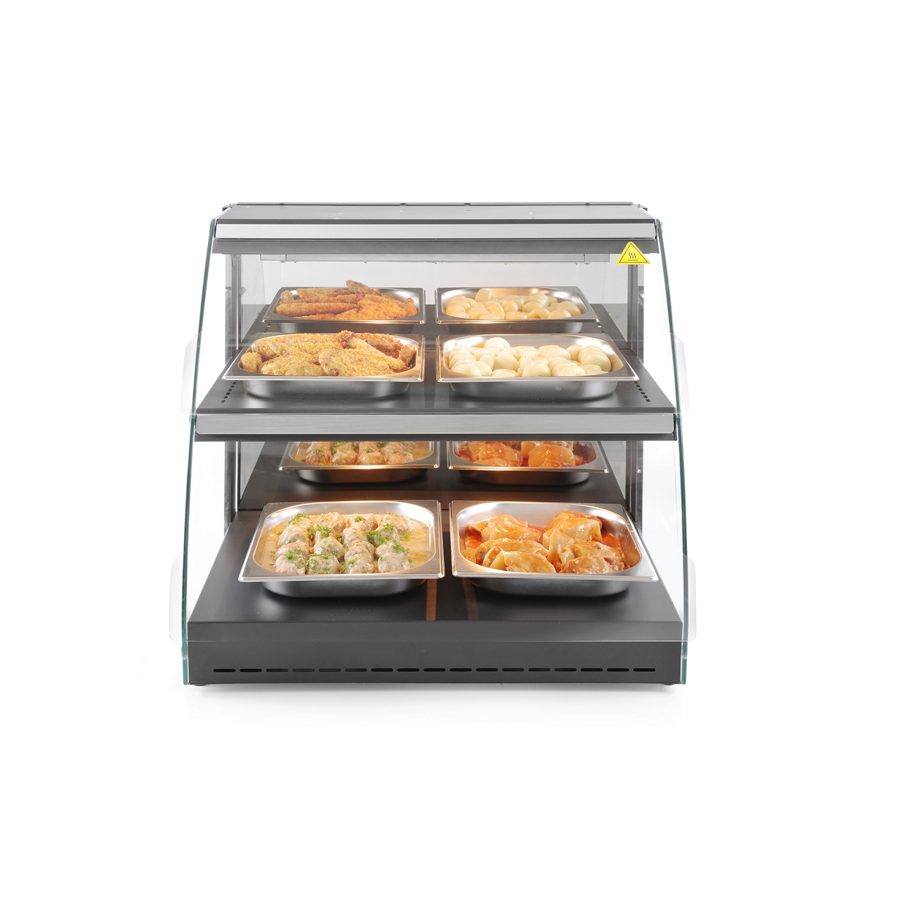 Vitrina calda de prezentare tip GN 1/2 interval temp. 30/90?C 560 W, ARKTIC by Hendi, 650x467x(H)630 mm - Image 2