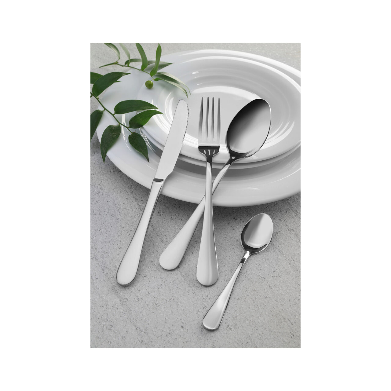 Set 12 x lingurita desert, inox, (L) 138 mm, finisaj oglinda, Hendi Profi Line - Image 2