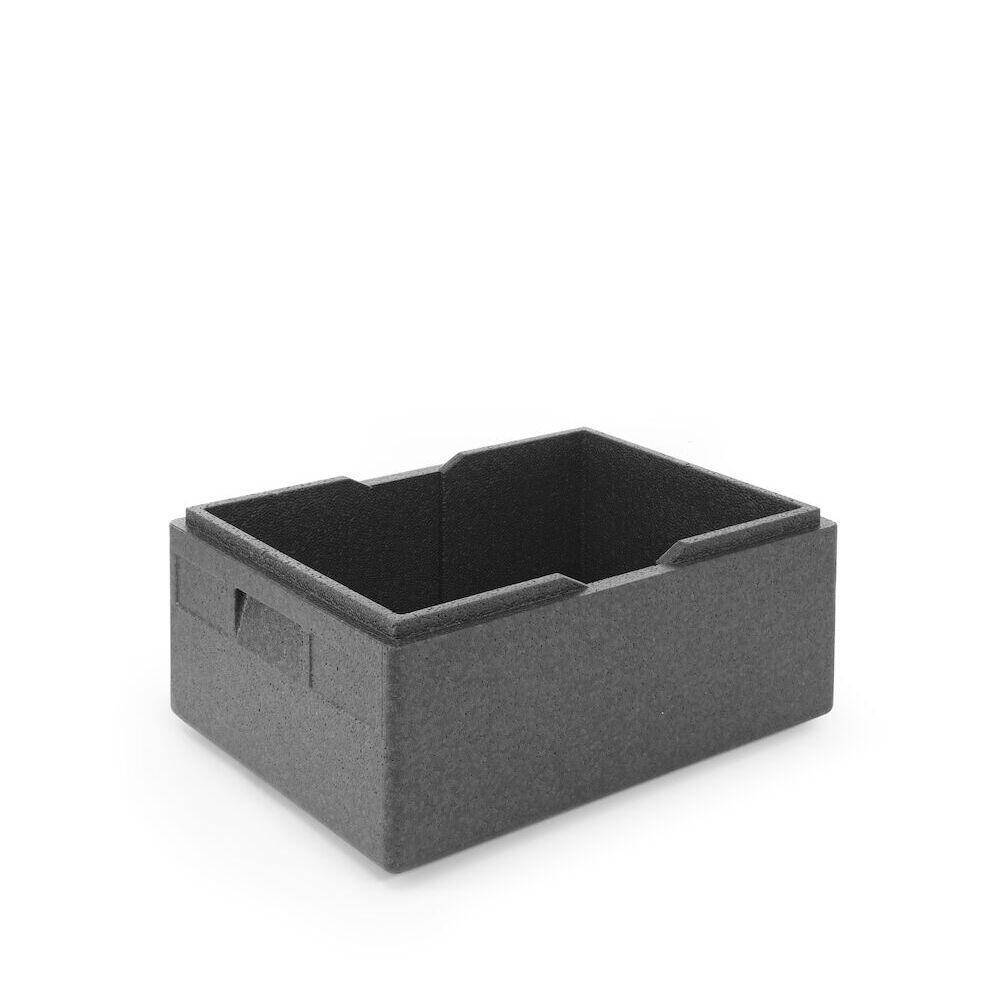 Recipient termoizolant din piocelan, HENDI, Kitchen Line, GN 1/1, 80L, negru, 685x485x(H)360mm - Image 2