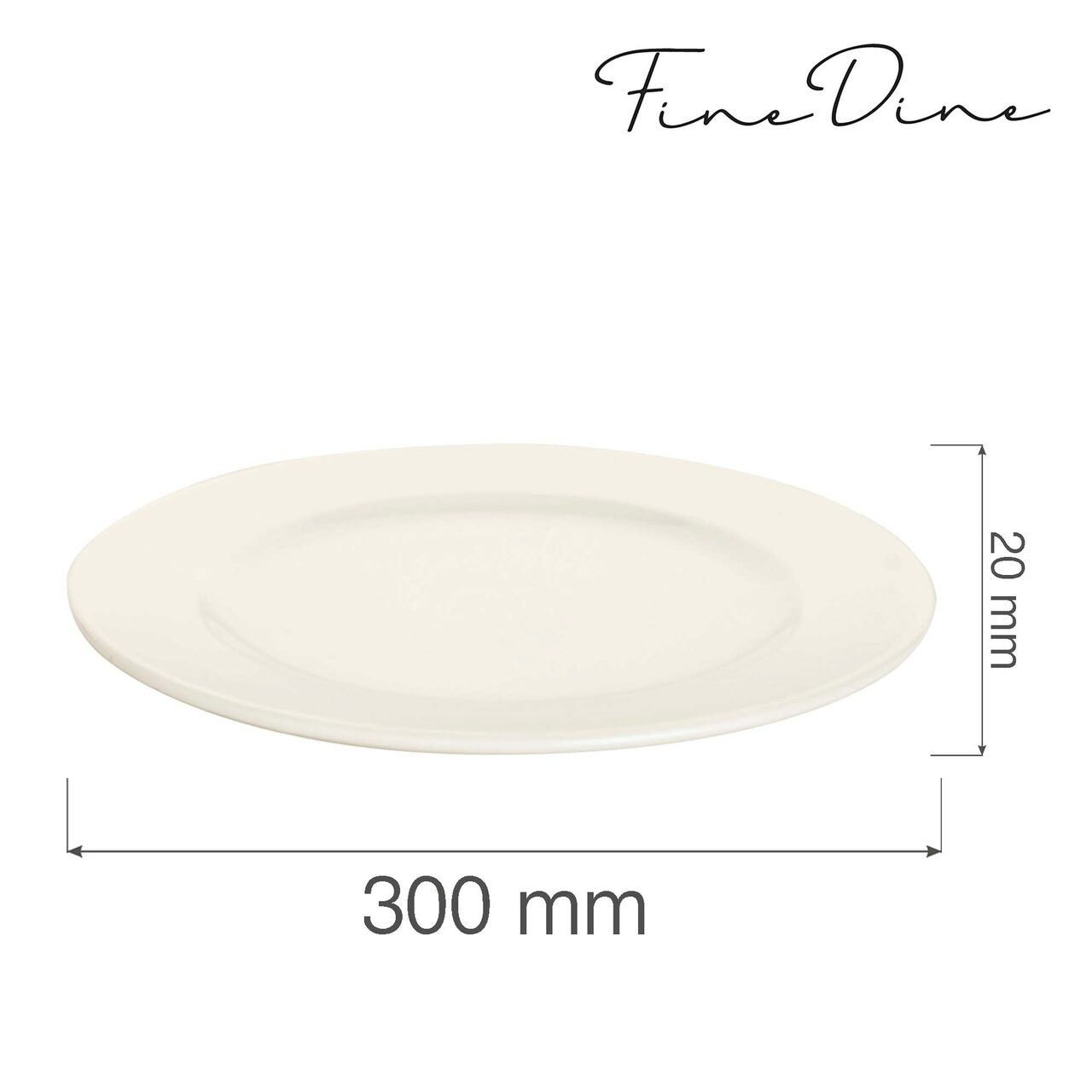 Farfurie Fine Dine, Crema 300 mm - Image 14