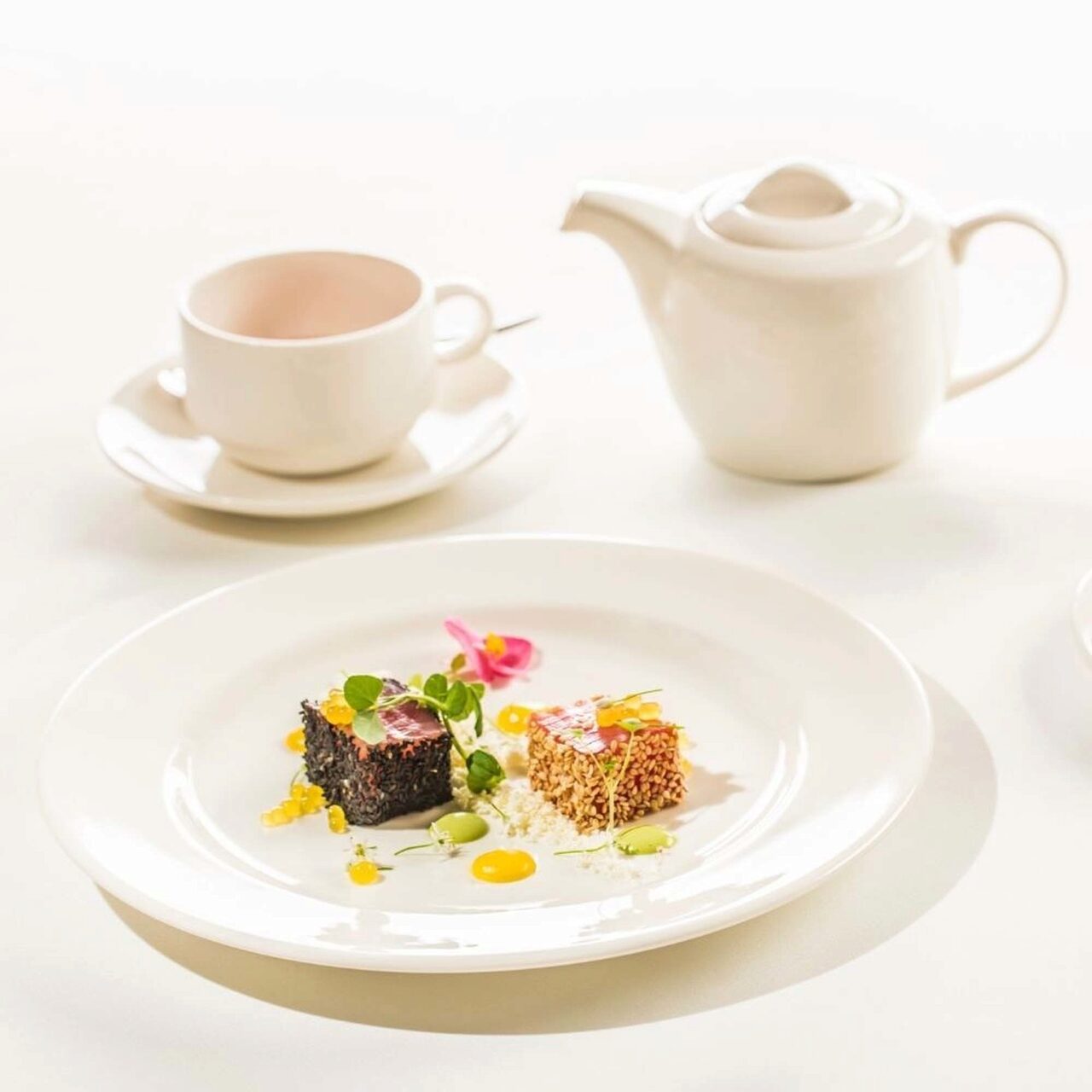 Zaharniță cu capac Crema Fine Dine, Crema - Image 8