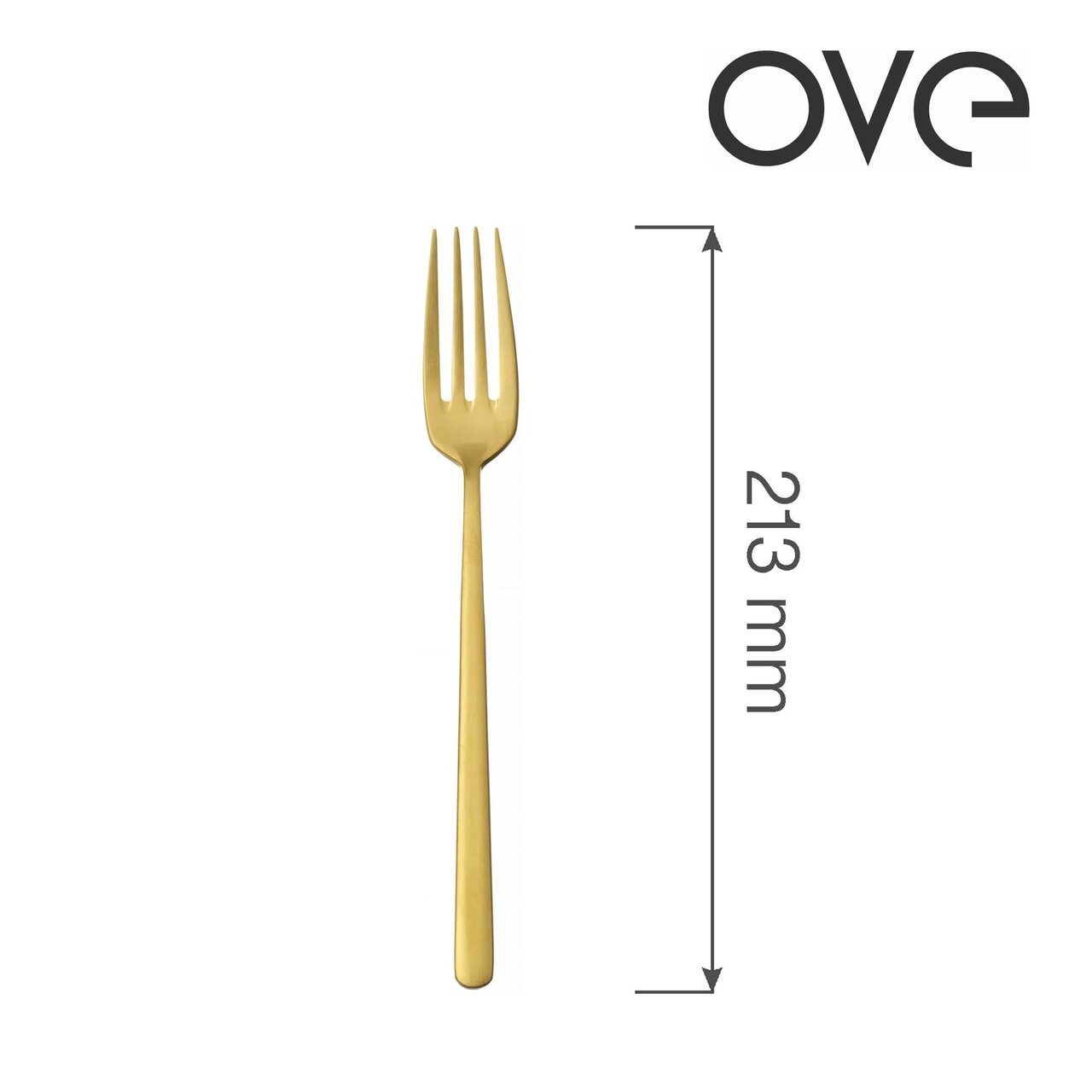 Furculiță de masă Amarone Gold, OVE, 213 mm - Image 10