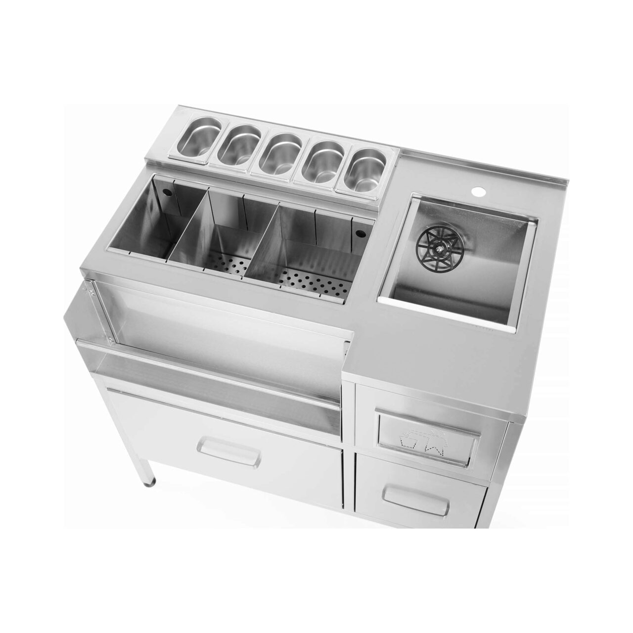 Statie bar aperitiv Oxygen, 1000x650x(H)900 mm, Barmatic - Image 7