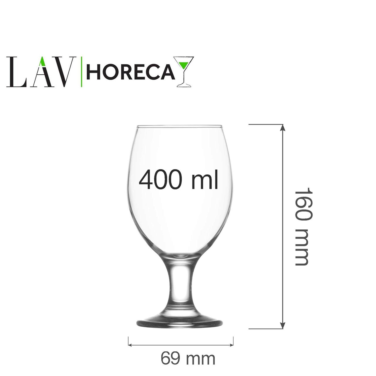 Pahar de bere Sofia, 400 ml, LAV - Image 5