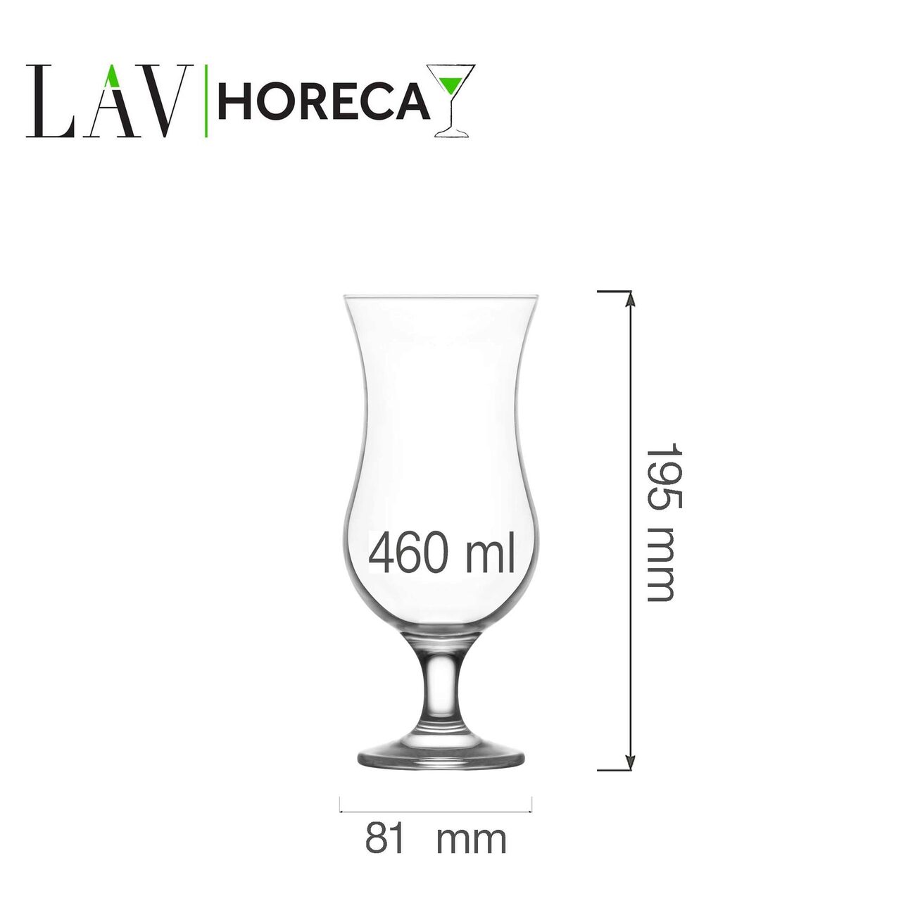 Pahar cocktail Hurricane Miami, 460 ml, LAV - Image 9