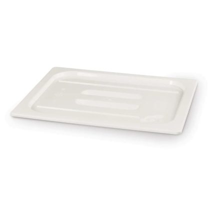 Capac pentru recipiente GN din policarbonat alb, HENDI, GN 1/2, alb, 265x325mm