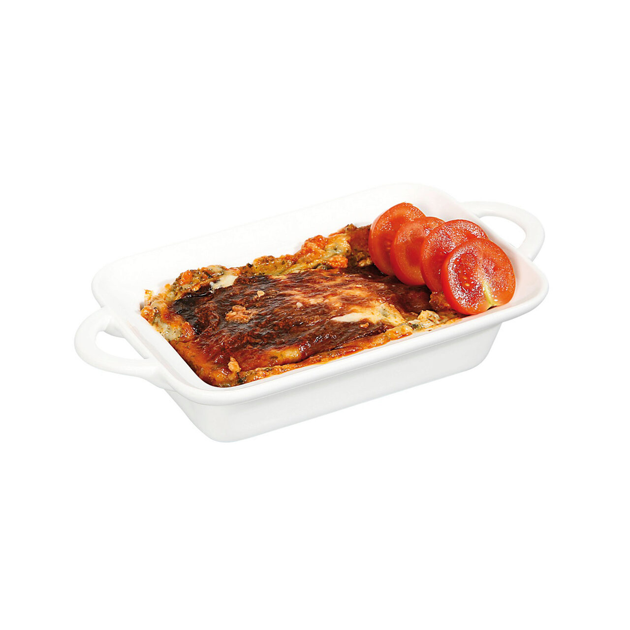 Vas aperitive / servire dreptunghiular, 12x19x5 cm, portelan super-rezistent, potrivit si pentru cuptor, Hendi - Image 2