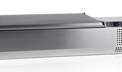 Ss Refrigerated Table Display With Ss Cover Tefcold Vk38-120 S/S Lid