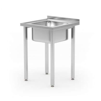 Spalator cu o cuva Budget Line, dimensiuni: 600 x 600 (H)850 mm, fara polita