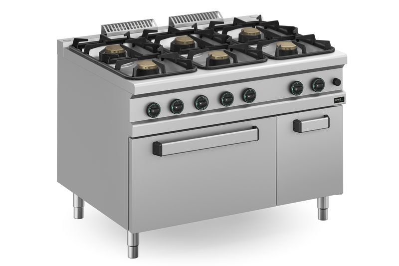 Apach 900 Series 6 Burners Range Gas Aprg-129Fg/Pl