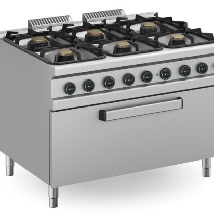 Apach 900 Series 6 Burners Range Gas Aprg-129Fgm/Pl