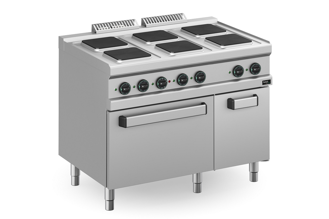 Apach 700 Series 6 Hotplates Range Electric Apre-117Fe/Pl