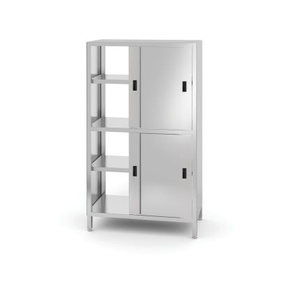 Dulap traversant cu despărțitor și ușă glisantă - înșurubat, HENDI, Kitchen Line, 800x500x(H)1800mm