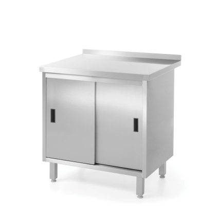 Masa de lucru de perete cu dulap cu usi glisante 800x600x850 mm, Profi Line,