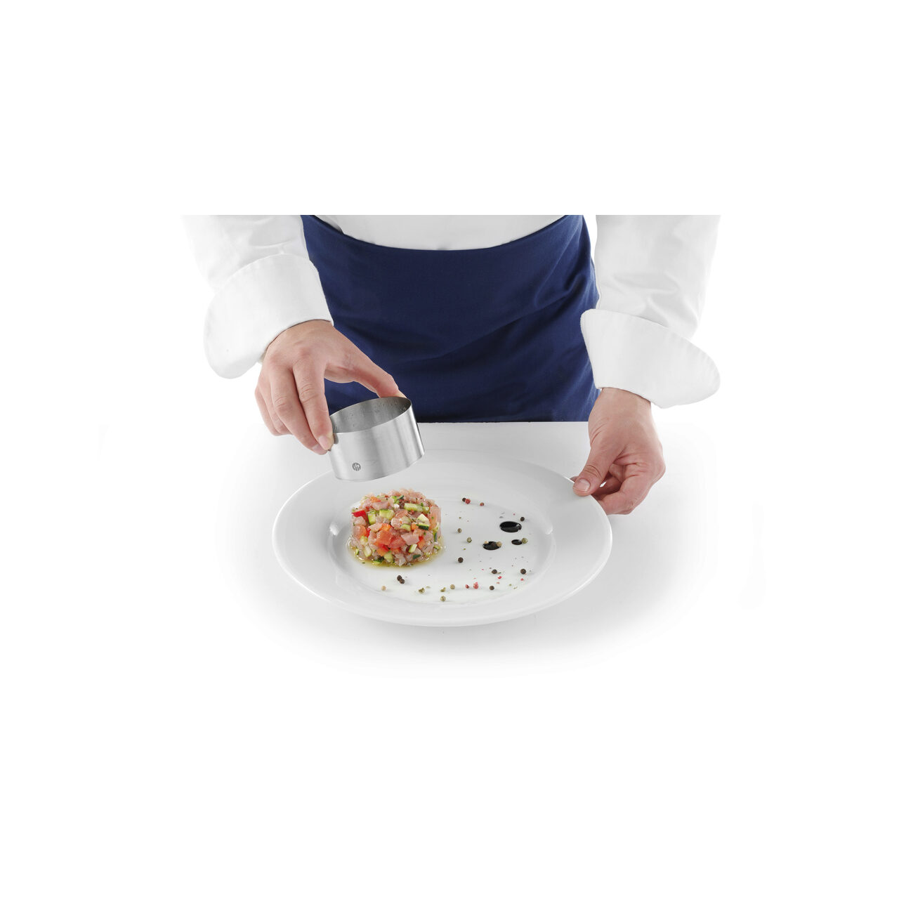 Forma inel pentru conturare prajituri si mancaruri 60x(H)45 mm, inox, Hendi - Image 2