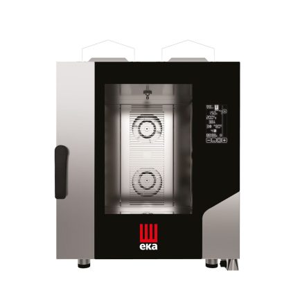 Cuptor pe gaz cu convectie cu abur Millennial Black Mask Gastro, 7× GN 1/1 - controlat electronic, gaz, Tecnoeka, 230V/500W, 13500kW, 730x849x(H)951mm