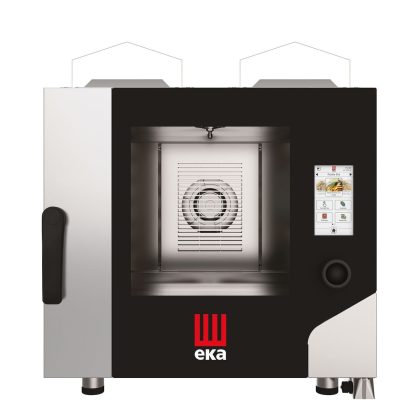 Cuptor pe gaz cu convectie cu abur Millennial Touch Screen Gastro, Tavi GN 1/1 Tecnoeka, 230V/300W, 9300kW, 730x850x(H)800mm