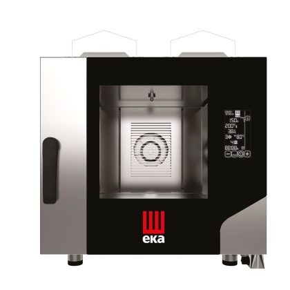 Cuptor pe gaz cu convectie cu abur Millennial Black Mask Gastro, 5× GN 1/1, Tecnoeka, 230V/300W, 9300kW, 730x849x(H)801mm