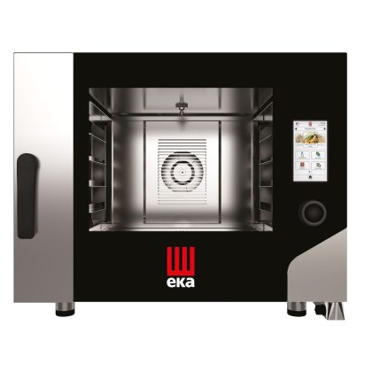 Cuptor electric cu convectie cu abur Millennial Touch Screen Bake, tavi 4 600x400 Tecnoeka, 400V/7800W, 850x1035x(H)700mm