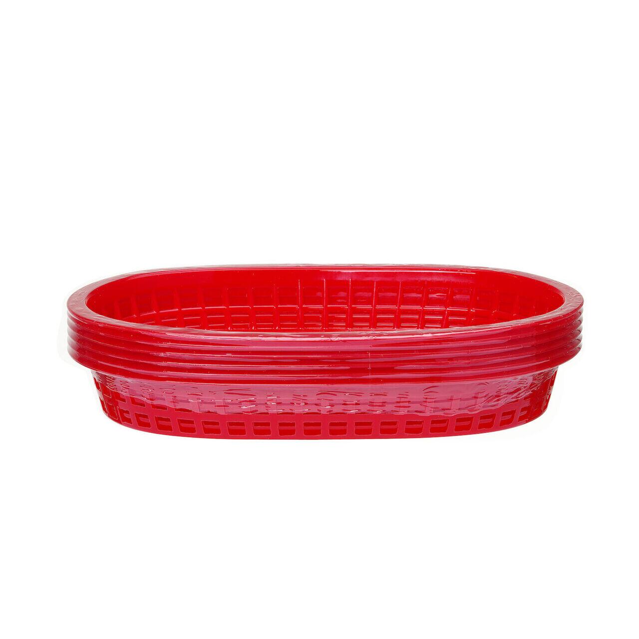 Cos de paine oval, Hendi, Rosu, 6 buc, 275x175x(H)38mm - Image 2