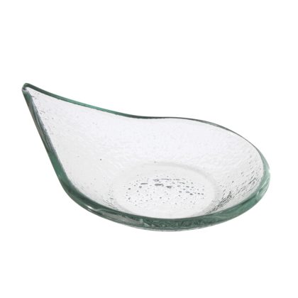 Vas de sticla transparenta picaturi de ploaie Fingerfood Vetro, Fine Dine 80x100mm