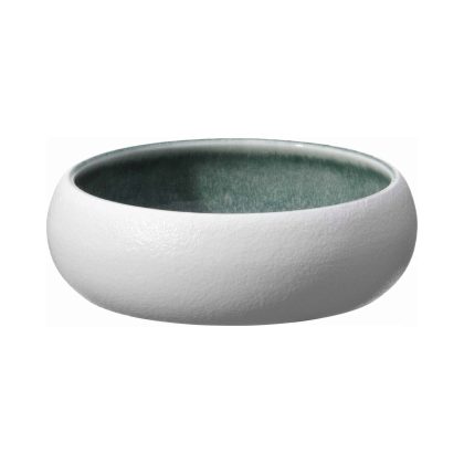 Bol Goro White Green 140 mm, 450 ml Fine Dine