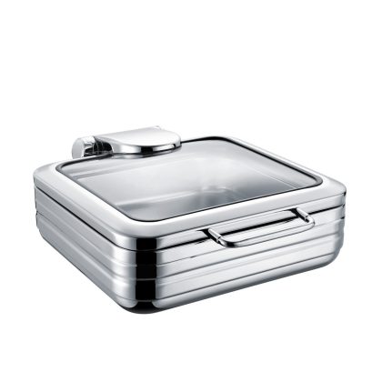 Chafing dish De Luxe eco gn 2/3 cu un capac de sticlă Fine Dine