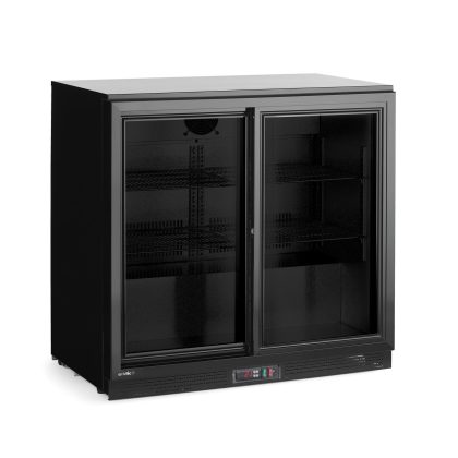 Vitrina de bar, Arktic, 197L, negru, 220-240V/160W, 900x520x(H)865mm