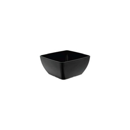 Bol pătrat din melamină, negru, 250x250x(h)120mm Fine Dine
