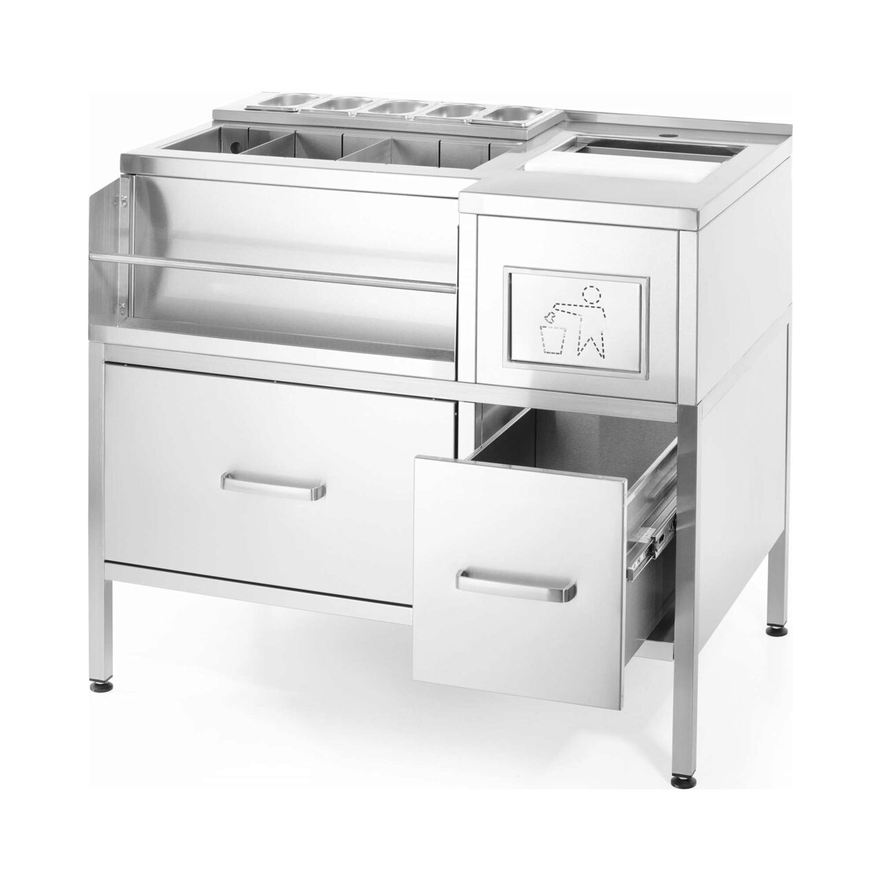 Statie bar aperitiv Oxygen, 1000x650x(H)900 mm, Barmatic