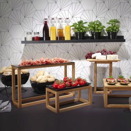 Suport pentru tăvi din stejar Madeira, 980/830 mm Fine Dine