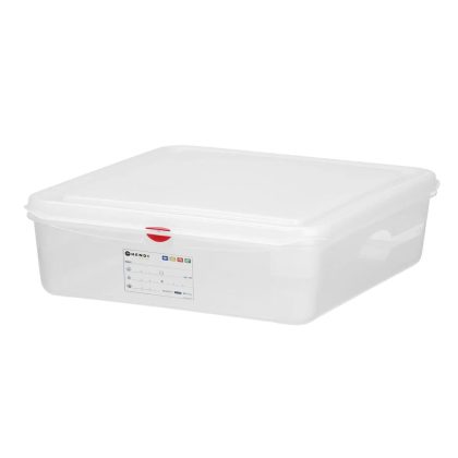 Recipient GN 2/3 din polipropilena, HENDI, GN 2/3, 19L, Transparent, 354x325x(H)200mm, Dreptunghiular