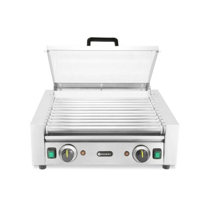 Grill rola Hendi cu capac, 11 role, 220-240V/980W, 566x527x(H)259mm