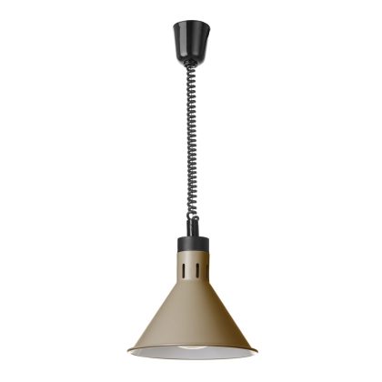 Lampa de caldura conica, HENDI, bej, 230V/250W, 275x(H)250mm