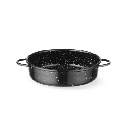 Vas de gatit tip caserola cu finisaj emailat, ⌀160x(H)45mm
